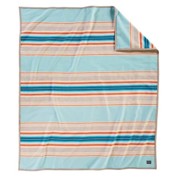 Serape Aqua Robe Blanket