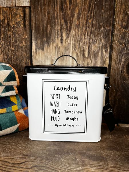 Laundry Container w/Scoop