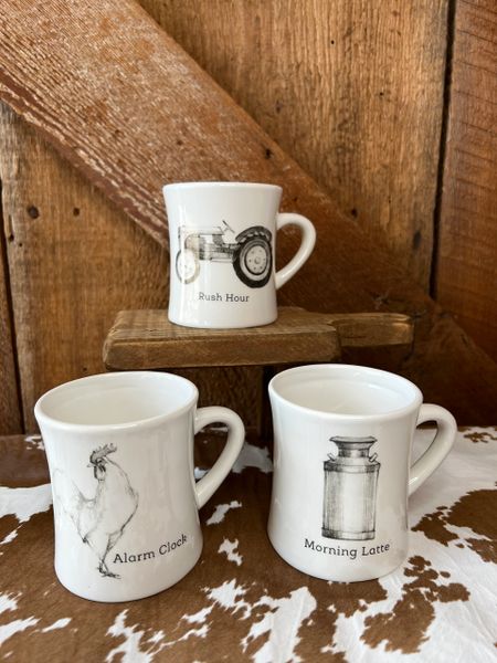 CLEARANCE Ceramic Mug w/Farm Icon