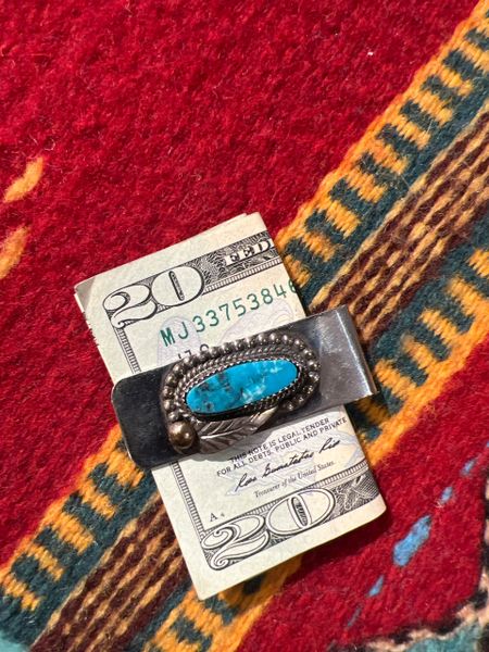 CLEARANCE Turquoise Money Clip