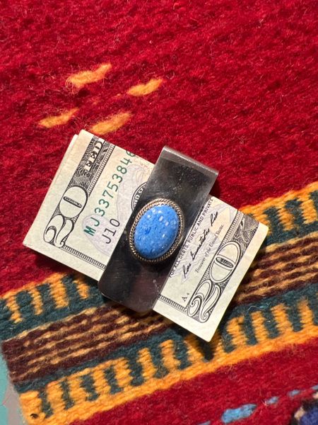 CLEARANCE Single Stone Money Clip