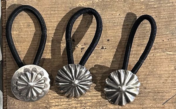 Silver Concho Hair Tie