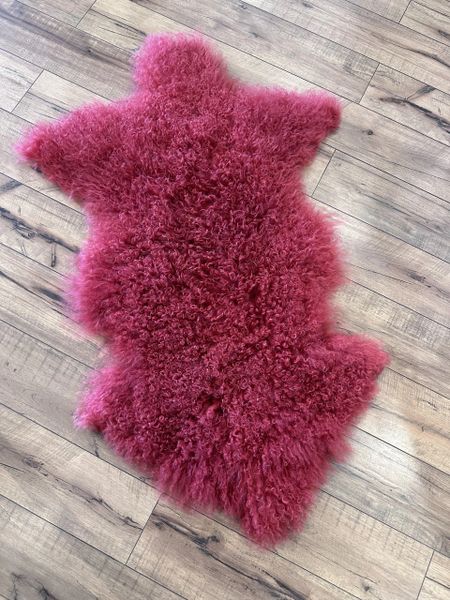 Tibetan Lamb Hide Red