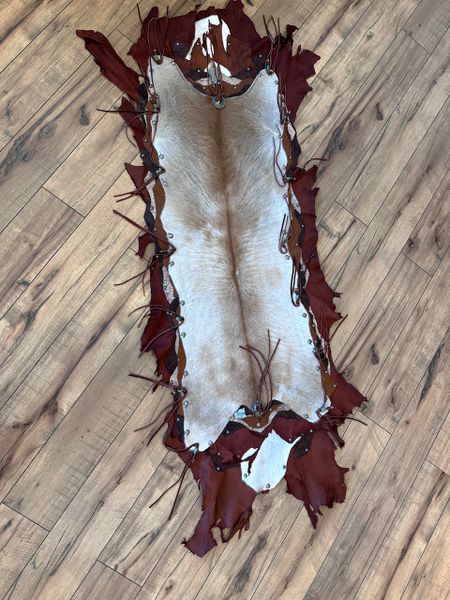 Handmade Hide & Leather Table Runner
