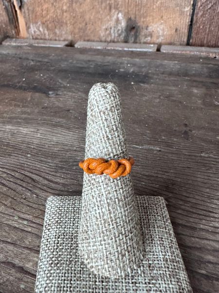CLEARANCETriple Knot Ring Orange