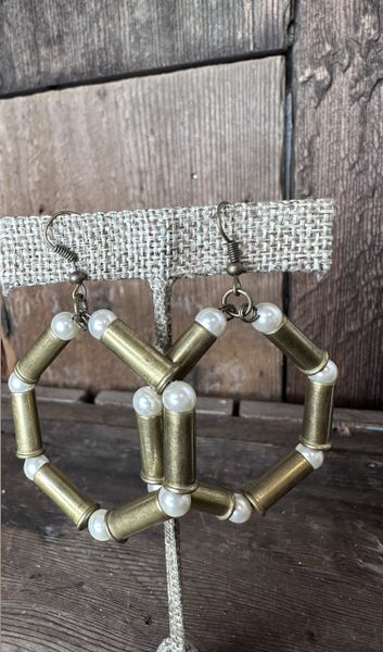CLEARANCE Bullet Hoop Earring