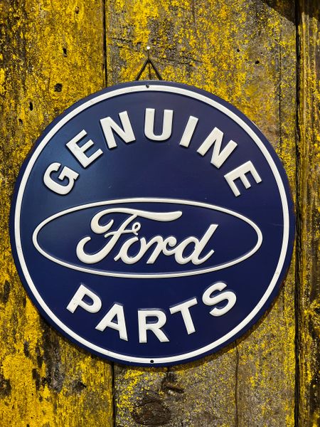Round Ford Tin Sign