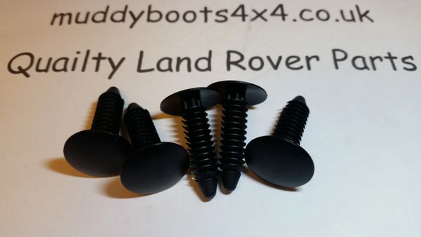 20x Black Trim Clips for Land Rover Defender Door Card Panel Mxc1800