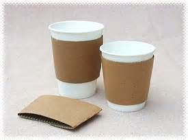 International Paper hot cup sleeve, plain 1200ct