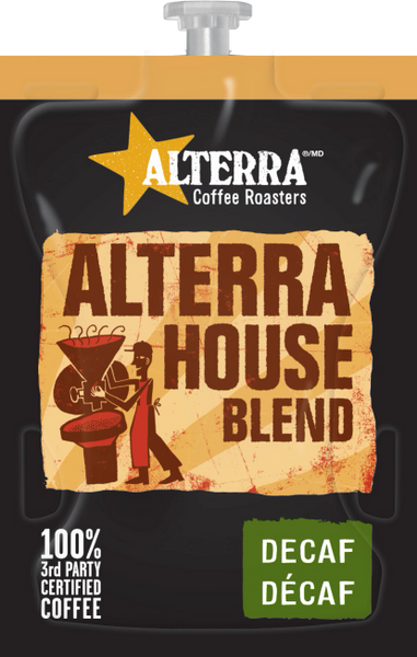 Alterra House Blend Decaf 100 single servings per case