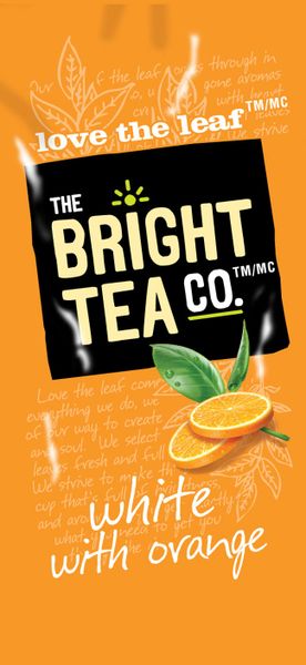 White tea with Orange: 100 single servings per case