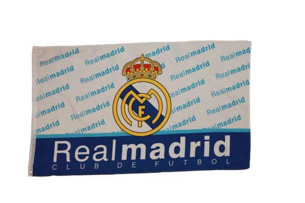 REAL MADRID FIFA SOCCER WORLD CUP 3' X 5' FEET FLAG BANNER .. NEW AND IN A PACKAGE