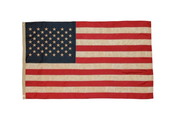 USA DISTRESSED LOOK HIGH QUALITY 3' X 5' FEET FLAG BANNER .. NEW AND IN A PACKAGE