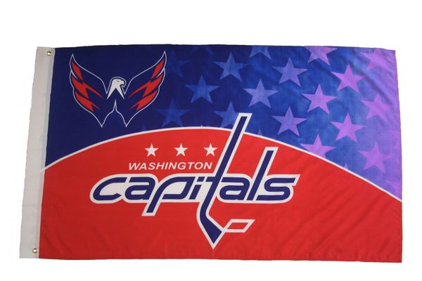 WASHINGTON CAPITALS 3' X 5' FEET NHL HOCKEY FLAG BANNER