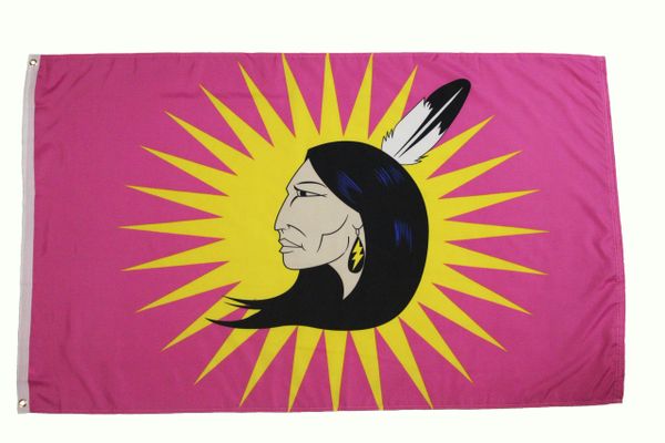 MOHAWK IEWERAS PINK WOMEN' S WARRIOR 3' X 5' Feet FLAG