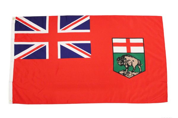 MANITOBA Large 3' X 5' Feet Provincial FLAG BANNER