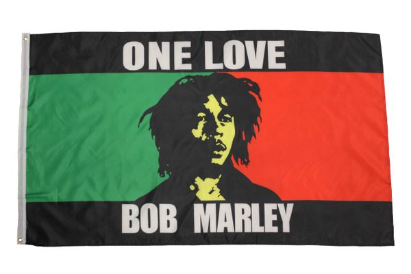 ONE LOVE BOB MARLEY 3' X 5' Feet FLAG BANNER