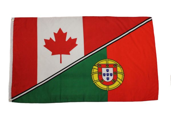 CANADA - PORTUGAL LARGE 3' X 5' Feet Country FLAG BANNER