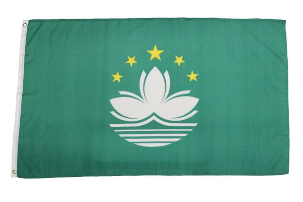MACAU LARGE 3' X 5' FEET COUNTRY FLAG BANNER .. NEW AND IN A PACKAGE