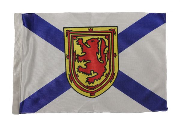 NOVA SCOTIA - CANADA PROVINCIAL HEAVY DUTY CAR FLAG 12" X 18" INCH WITH SLEEVE WITHOUT STICK