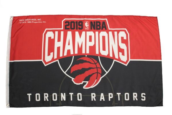 TORONTO RAPTORS 2019 NBA CHAMPIONS Licensed 3' X 5' FEET FLAG BANNER