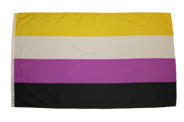 NON BINARY Pride 3' x 5' Feet Flag Banner. New …