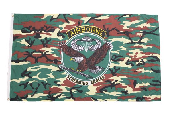 AIRBORNE SCREAMING EAGLES 3' x 5' Feet Picture Flag Banner.New
