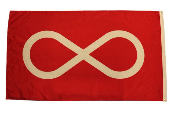 METIS First Nations RED 3' X 5' Feet FLAG BANNER