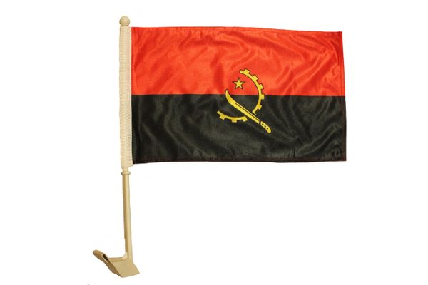 ANGOLA Country 12" X 18" Inch CAR FLAG BANNER