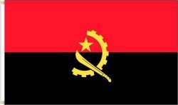 ANGOLA LARGE 3' X 5' FEET COUNTRY FLAG BANNER .. NEW AND IN A PACKAGE