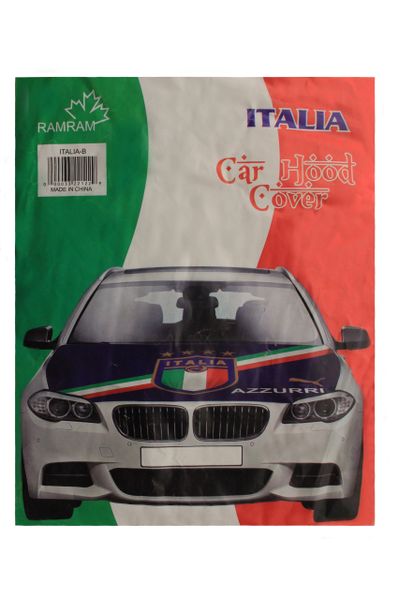 ITALIA ITALY Country Flag , 4 Stars , FIGC Logo , AZZURRI CAR HOOD COVER