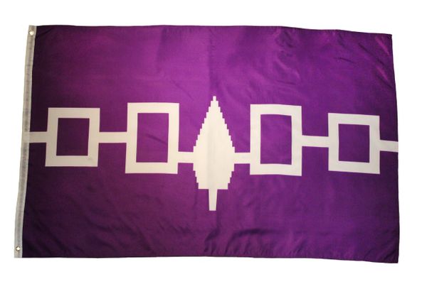IROQUOIS Purple First Nations 3' X 5' Feet FLAG BANNER