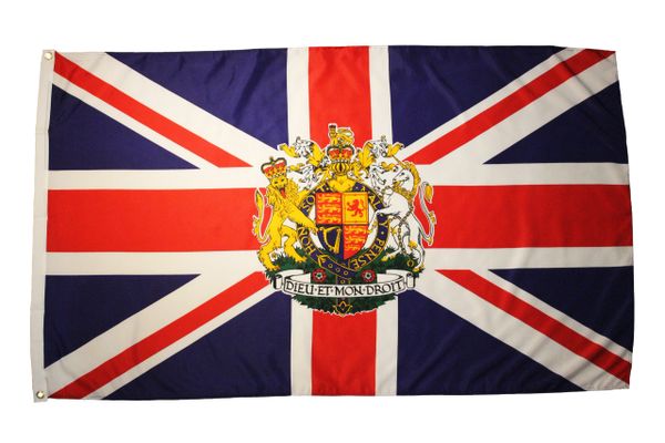 COAT Of The ARMS Of The UNITED KINGDOM Large 3' x 5' Feet FLAG BANNER