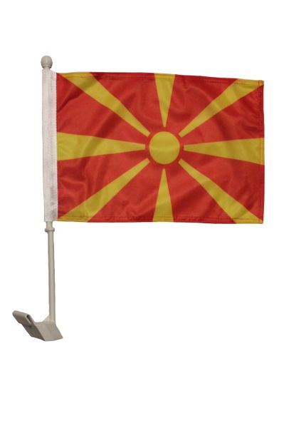 MACEDONIA Country 12" x 18" Inch CAR FLAG BANNER