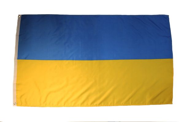 UKRAINE Plain Large 3' X 5' Feet Country FLAG BANNER