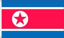 NORTH KOREA LARGE 3' X 5' FEET COUNTRY FLAG BANNER .. NEW AND IN A PACKAGE
