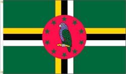 DOMINICA LARGE 3' X 5' FEET COUNTRY FLAG BANNER .. NEW AND IN A PACKAGE
