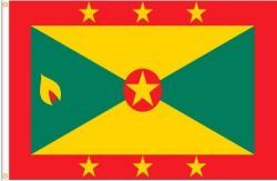 GRENADA LARGE 3' X 5' FEET COUNTRY FLAG BANNER .. NEW AND IN A PACKAGE