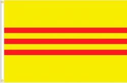 SOUTH VIETNAM LARGE 3' X 5' FEET COUNTRY FLAG BANNER .. NEW AND IN A PACKAGE