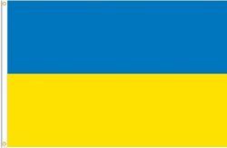 UKRAINE LARGE 3' X 5' FEET COUNTRY FLAG BANNER .. NEW AND IN A PACKAGE
