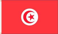 TUNISIA LARGE 3' X 5' FEET COUNTRY FLAG BANNER .. NEW AND IN A PACKAGE