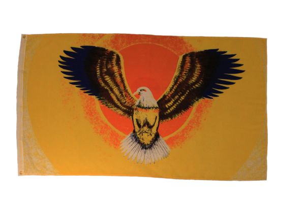 FLYING EAGLE 3' X 5' FEET PICTURE FLAG BANNER .. NEW AND IN A PACKAGE