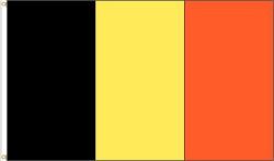 BELGIUM LARGE 3' X 5' FEET COUNTRY FLAG BANNER .. NEW AND IN A PACKAGE