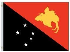 PAPUA NEW GUINEA LARGE 3' X 5' FEET COUNTRY FLAG BANNER .. NEW AND IN A PACKAGE