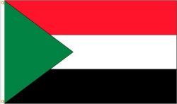 SUDAN LARGE 3' X 5' FEET COUNTRY FLAG BANNER .. NEW AND IN A PACKAGE