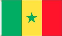 SENEGAL LARGE 3' X 5' FEET COUNTRY FLAG BANNER .. NEW AND IN A PACKAGE