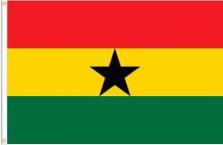 GHANA LARGE 3' X 5' FEET COUNTRY FLAG BANNER .. NEW AND IN A PACKAGE