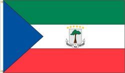 EQUATORIAL GUINEA LARGE 3' X 5' FEET COUNTRY FLAG BANNER .. NEW AND IN A PACKAGE