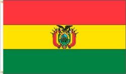 BOLIVIA 3' X 5' FEET COUNTRY FLAG BANNER .. NEW AND IN A PACKAGE