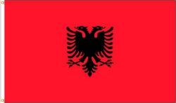 ALBANIA 3' X 5' FEET COUNTRY FLAG BANNER .. NEW AND IN A PACKAGE